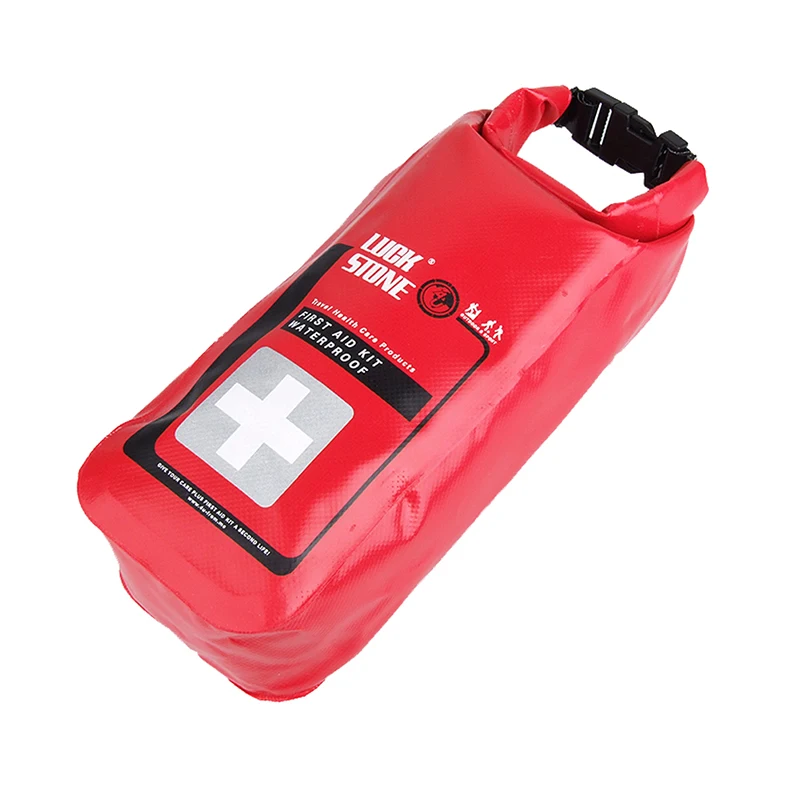 

Red Color Waterproof 2L First Aid Bag Emergency Kits Empty Travel Dry Bag Rafting Camping Portable Medical Bag New
