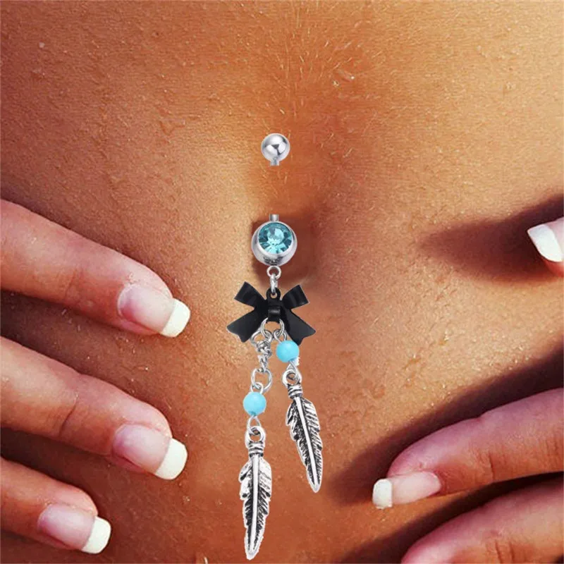 PINKSEE Silver Color Long Pendant Bell Button Piercing For Women Sexy Navel Fake Piercings Body Jewelry
PINKSEE Silver Color Long Pendant Bell Button Piercing For Women Sexy Navel Fake Piercings Body Jewelry