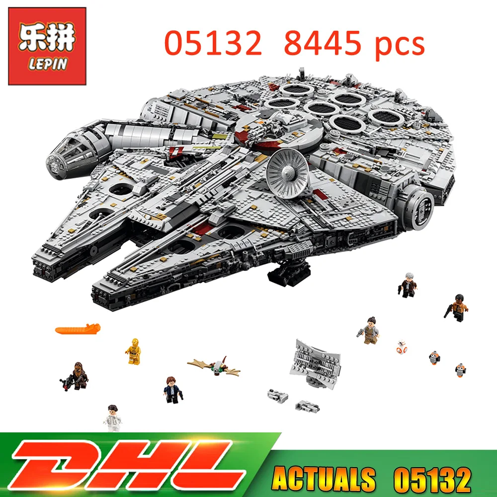 Lepin 05132 8445pcs Star Wars Star Destroyer Millennium Falcon Starwars Bricks Model Blocks Toys Compatible LegoINGlys 75192
Lepin 05132 8445pcs Star Wars Star Destroyer Millennium Falcon Starwars Bricks Model Blocks Toys Compatible LegoINGlys 75192