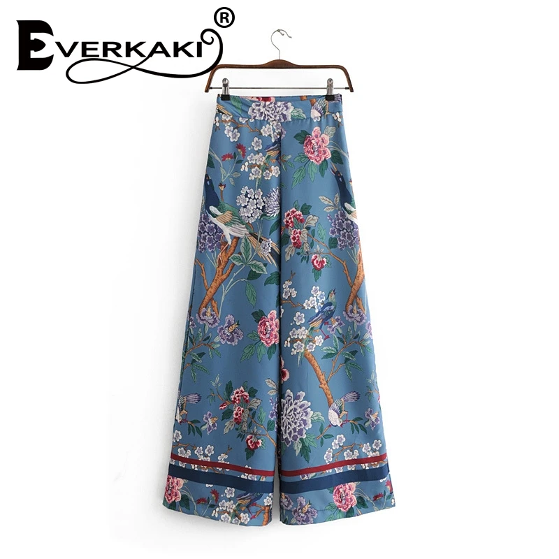Everkaki Boho Vintage Floral Print Wide Leg Pants Women 2019 New Fashion Elastic Waist Pleated Loose Trousers Casual Pantalones
Everkaki Boho Vintage Floral Print Wide Leg Pants Women 2019 New Fashion Elastic Waist Pleated Loose Trousers Casual Pantalones
