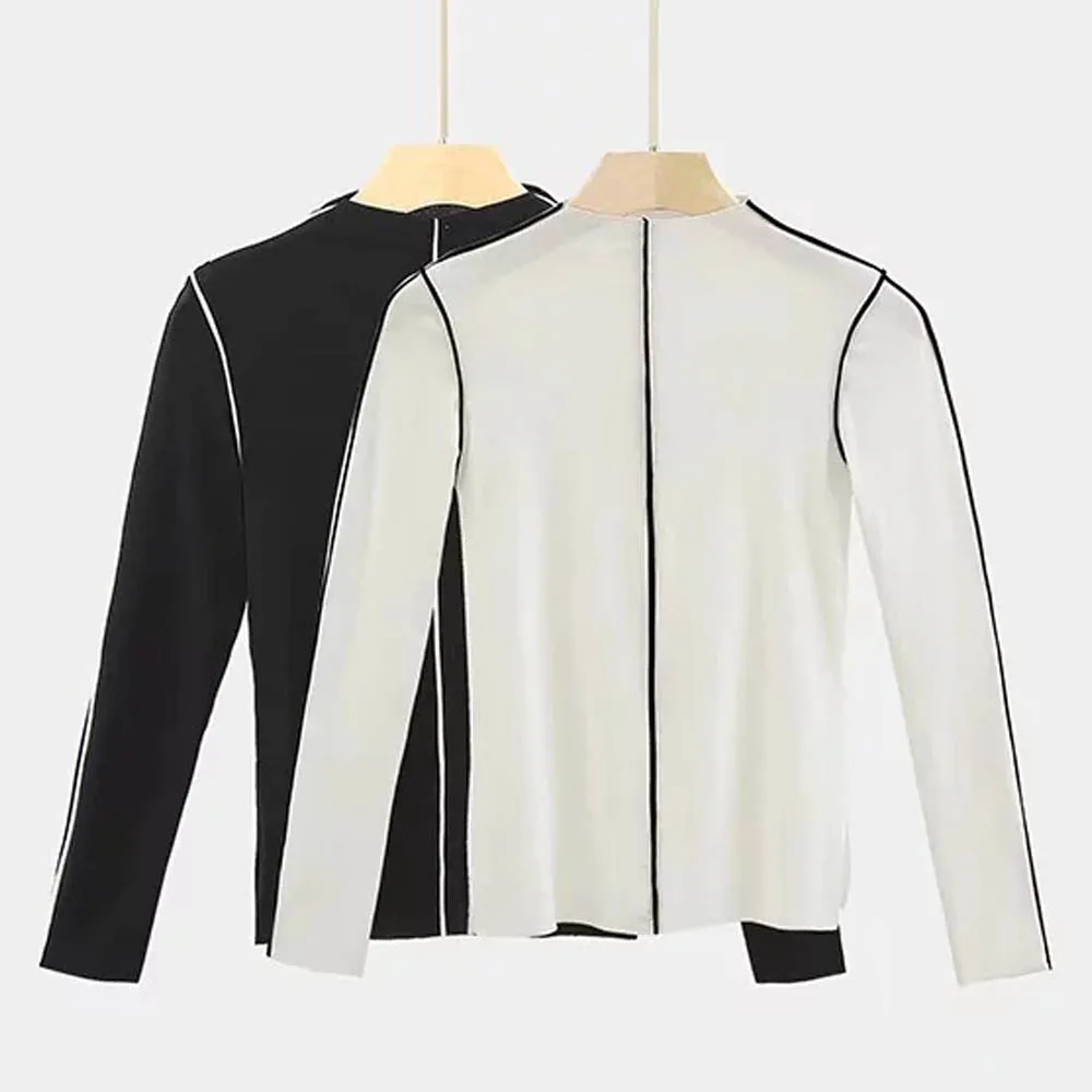 ANSFX Sexy Tight Knitted Sweater O-Neck Long Sleeve Fashion Women Bottoming Slim fit Knitwear Jumper Street Tops 2 Colors
ANSFX Sexy Tight Knitted Sweater O-Neck Long Sleeve Fashion Women Bottoming Slim fit Knitwear Jumper Street Tops 2 Colors