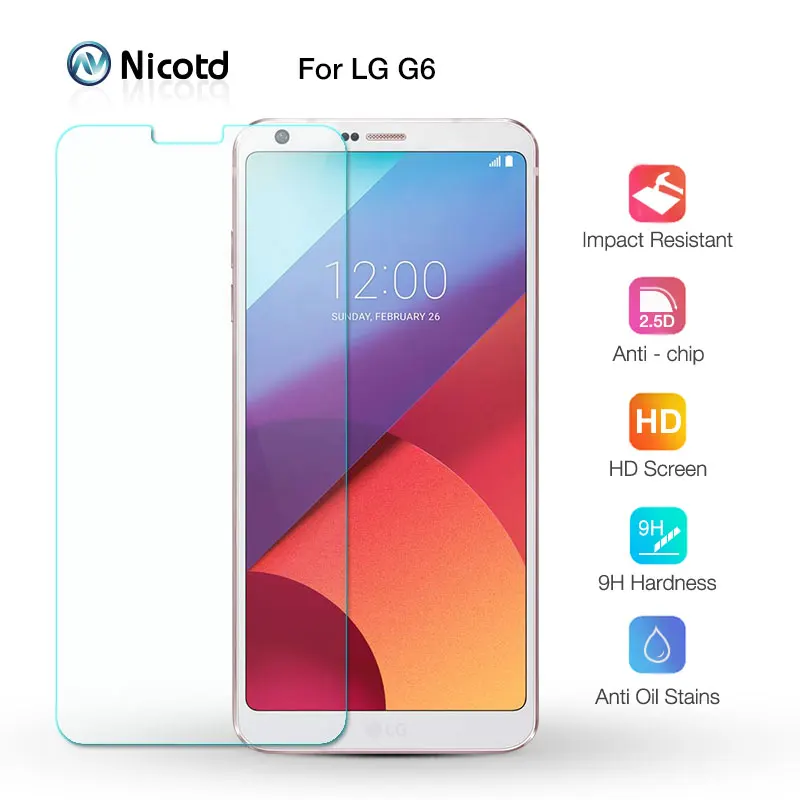 Nicotd Screen Protector For LG G6 Glass Phone Glass Tempered For LG G6 5.7 inch Screen Protector G 6 H870 H873 Anti Scratch Film
Nicotd Screen Protector For LG G6 Glass Phone Glass Tempered For LG G6 5.7 inch Screen Protector G 6 H870 H873 Anti Scratch Film