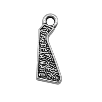 my shape 30pcs a lot alloy antique silver plated Delaware map charms jewellery
my shape 30pcs a lot alloy antique silver plated Delaware map charms jewellery