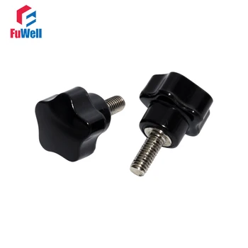 2pcs Star Knob Clamp M6 Male Thread Tighten Plum Thumb Nuts Handle 25mm Head Bakelite Black Mechanical Black Thumb Nut
2pcs Star Knob Clamp M6 Male Thread Tighten Plum Thumb Nuts Handle 25mm Head Bakelite Black Mechanical Black Thumb Nut