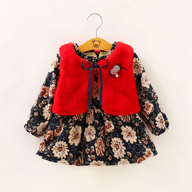 Princess Cute Girls Winter Dress Sets Fashion Full Sleeve Birthday New Year Gift Kids Baby Dress+Vest Thicken Warm Kids Outfits
Princess Cute Girls Winter Dress Sets Fashion Full Sleeve Birthday New Year Gift Kids Baby Dress+Vest Thicken Warm Kids Outfits