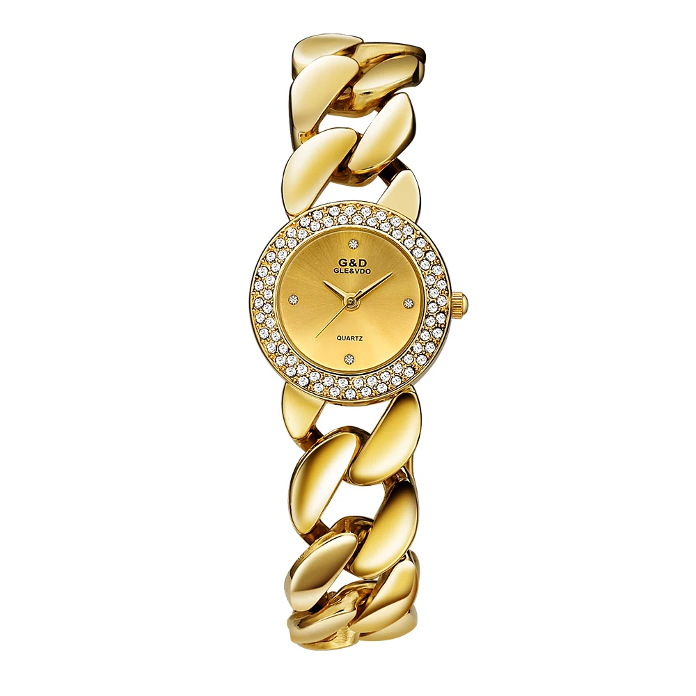 GLE&VDO Women Quartz Bracelet Watch Luxury Gold Tone Dress Bangle Watches for Ladies Wristwatch Rhinestone Relogio Feminino
GLE&VDO Women Quartz Bracelet Watch Luxury Gold Tone Dress Bangle Watches for Ladies Wristwatch Rhinestone Relogio Feminino