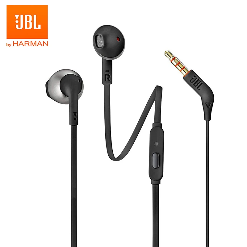 JBL T205A 3.5mm Wired Earphones Stereo Music Earbuds In-ear HIFI Sport Headset 1-button Control Hands-free Call with Microphone
JBL T205A 3.5mm Wired Earphones Stereo Music Earbuds In-ear HIFI Sport Headset 1-button Control Hands-free Call with Microphone