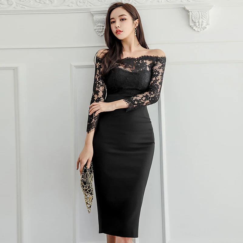 new arrival fashion women fashion temperament slim backless dress off shoulder perspective sexy girls elegant cute party dress
new arrival fashion women fashion temperament slim backless dress off shoulder perspective sexy girls elegant cute party dress