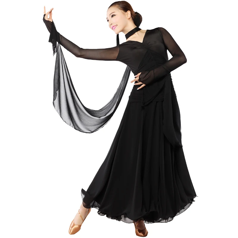 Women Modern Ballroom Dance Competition Dresses Black Stage Singer Clothing Female Stage Waltz Dance Dress Flamenco Costume 89
Women Modern Ballroom Dance Competition Dresses Black Stage Singer Clothing Female Stage Waltz Dance Dress Flamenco Costume 89