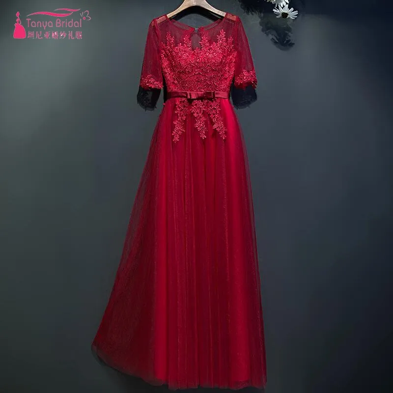 Real Dress In Stock Red Evening Dress Lace Up Long Tulle A Line Sheer Strap Back Prom Dress robe de soiree 2017
Real Dress In Stock Red Evening Dress Lace Up Long Tulle A Line Sheer Strap Back Prom Dress robe de soiree 2017