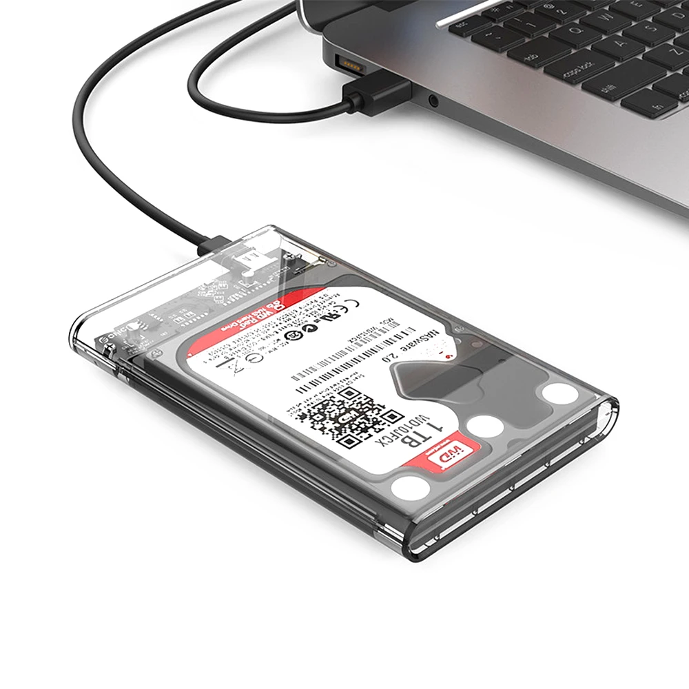 ORICO 2139U3 2.5 inch Transparent Hard Drive Enclosure for HDD / SSD Connectivity USB3.0 Type-C Interface | Компьютеры и офис