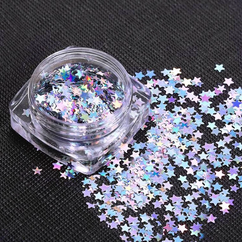 2g /Box BORN QUEEN Holographic Star Glitter Sequins Gorgeous Gold Silver DIY 3D Manicure Nail Art Decoration
2g /Box BORN QUEEN Holographic Star Glitter Sequins Gorgeous Gold Silver DIY 3D Manicure Nail Art Decoration
