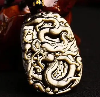 Natural gold meteorite domineering pendant Pendant men and women Ujin obsidian carving dragon pendant o44#
Natural gold meteorite domineering pendant Pendant men and women Ujin obsidian carving dragon pendant o44#