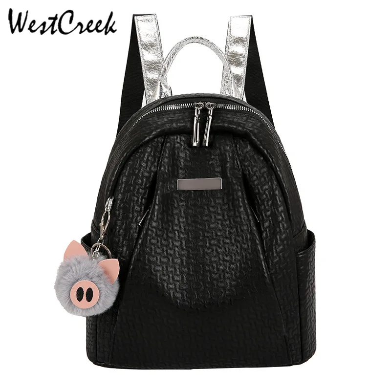 WESTCREEK Brand Black Small Backpack Women Waterproof Soft Leather Casual Travel Backpacks Mini
WESTCREEK Brand Black Small Backpack Women Waterproof Soft Leather Casual Travel Backpacks Mini