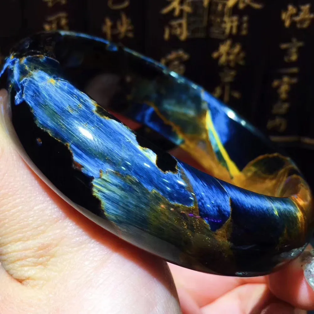Genuine Natural Pietersite Bangles 59.5mm Gemstone Crystal 13.5x9.4mm Size For Women Female Gift Fashion Bangle Luxury Jewelry
Genuine Natural Pietersite Bangles 59.5mm Gemstone Crystal 13.5x9.4mm Size For Women Female Gift Fashion Bangle Luxury Jewelry
