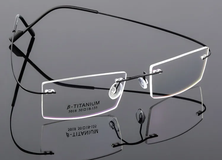 Eyesilove Unisex Square rimless myopia glasses fashion Glasses prescription eyeglasses ultra-light from -0.50 to -6.00
Eyesilove Unisex Square rimless myopia glasses fashion Glasses prescription eyeglasses ultra-light from -0.50 to -6.00