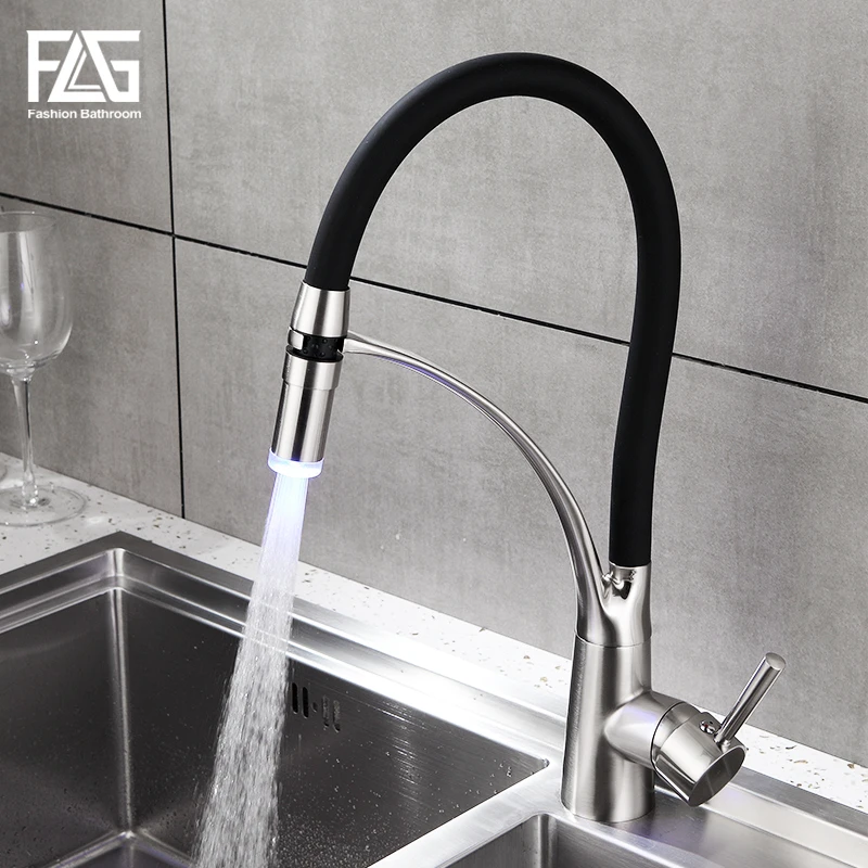 FLG Kitchen Faucets With Rubber Design Mixer Faucet for Kitchen Single Handle Pull Down Deck Mounted Crane for Sink 920
FLG Kitchen Faucets With Rubber Design Mixer Faucet for Kitchen Single Handle Pull Down Deck Mounted Crane for Sink 920