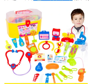 New Baby toys Doctor Play sets Simulation Medicine Box Doctor Toys Stethoscope Injections Children gifts free shipping
New Baby toys Doctor Play sets Simulation Medicine Box Doctor Toys Stethoscope Injections Children gifts free shipping