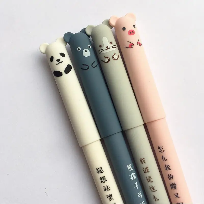 4 pcs/lot Panda Pink Mouse Erasable Blue/Black Ink Gel Pen School Office Supply Gift Stationery Papelaria Escolar 
4 pcs/lot Panda Pink Mouse Erasable Blue/Black Ink Gel Pen School Office Supply Gift Stationery Papelaria Escolar