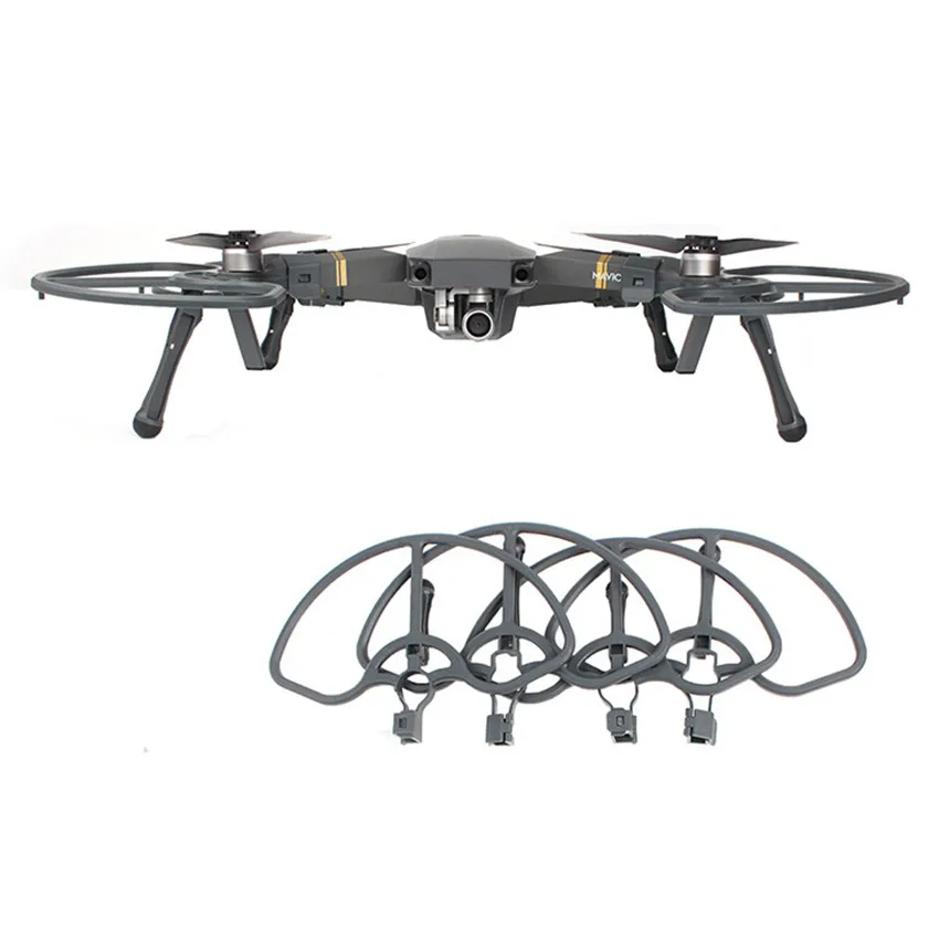 

New Arrival 2 in 1 Integrated Landing Gears Stabilizers & Propeller Guards Prop Protectors for DJI MAVIC PRO & PLATINUM & WHITE