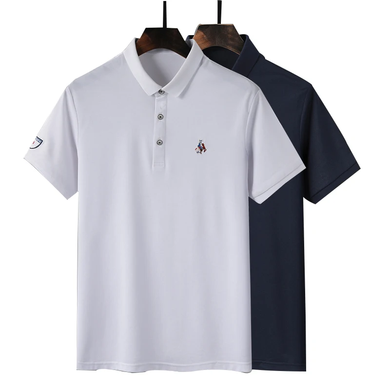 Mercerized cotton Men Slim Polo Pique Stretchy Polo Shirt Men Embroidered Badge Tops Short Sleeve Tee Shirt Camisa Masculina
Mercerized cotton Men Slim Polo Pique Stretchy Polo Shirt Men Embroidered Badge Tops Short Sleeve Tee Shirt Camisa Masculina
