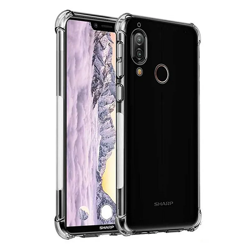 Four Corners Shockproof Soft TPU Clear Back Case Cover for Sharp Aquos S2 S3 R2 Transparent Fitted Phone Shell Anti Dust
Four Corners Shockproof Soft TPU Clear Back Case Cover for Sharp Aquos S2 S3 R2 Transparent Fitted Phone Shell Anti Dust
