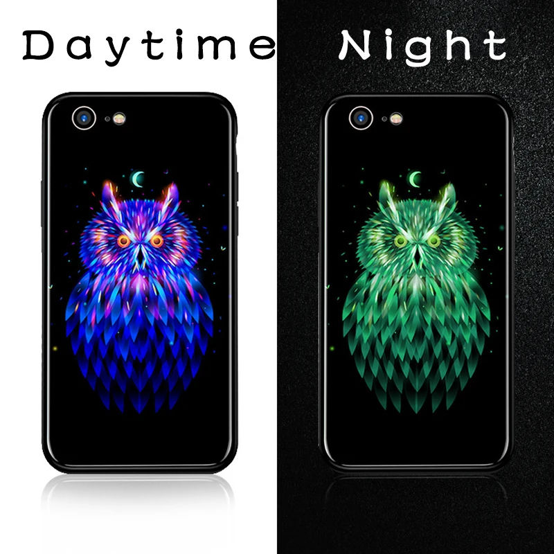 ciciber Animal Owl Bear Luminous Tempered Glass Phone Cases for Iphone 6 6S 7 8 Plus X Hard Phone Back Cover Fundas Capa Capinha
ciciber Animal Owl Bear Luminous Tempered Glass Phone Cases for Iphone 6 6S 7 8 Plus X Hard Phone Back Cover Fundas Capa Capinha