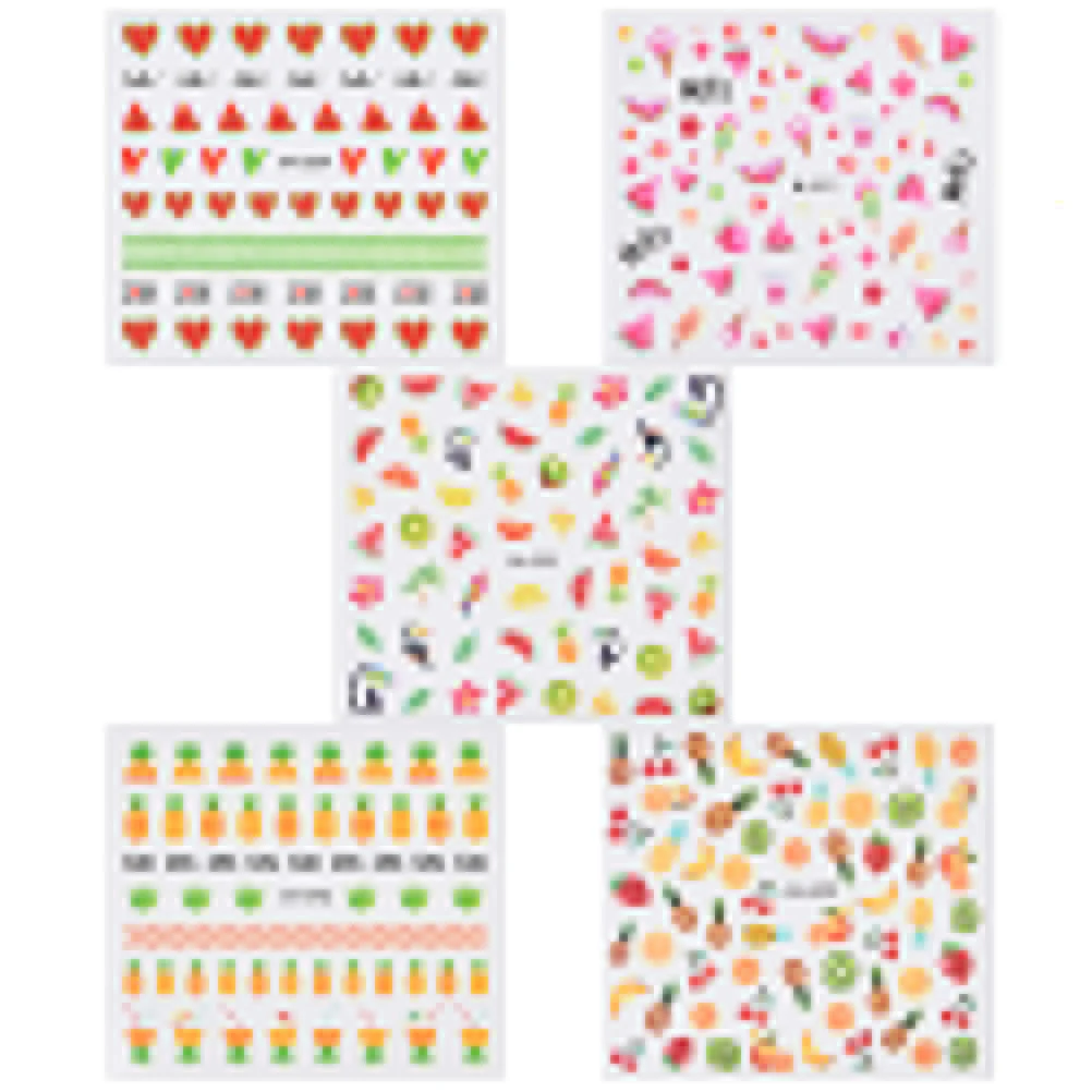 Fashion Summer 3D Water Fruit Design Finger Nail Art Transfer Sticker For Women DIY Nail Decal Decorations Tools
Fashion Summer 3D Water Fruit Design Finger Nail Art Transfer Sticker For Women DIY Nail Decal Decorations Tools