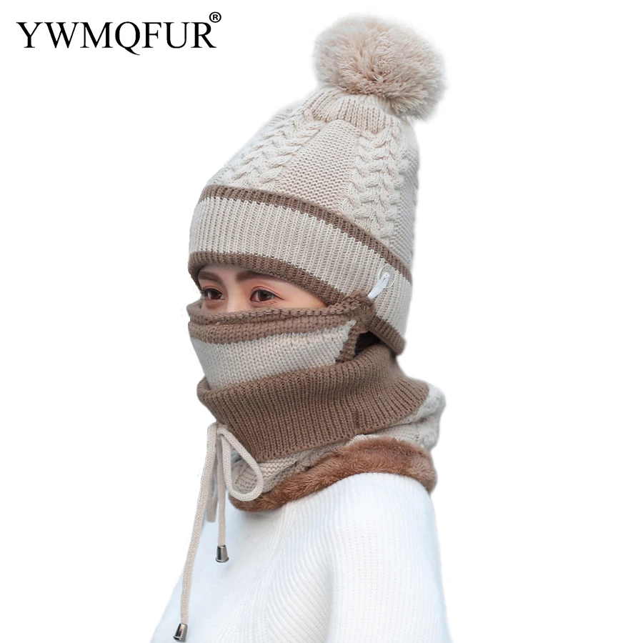 Winter Vintage Knit Women Hat Scarf Mask Sets Lady Beanies PomPom Caps Girl Outdoor Warm Mask Female Rings Scarves New Arrival
Winter Vintage Knit Women Hat Scarf Mask Sets Lady Beanies PomPom Caps Girl Outdoor Warm Mask Female Rings Scarves New Arrival