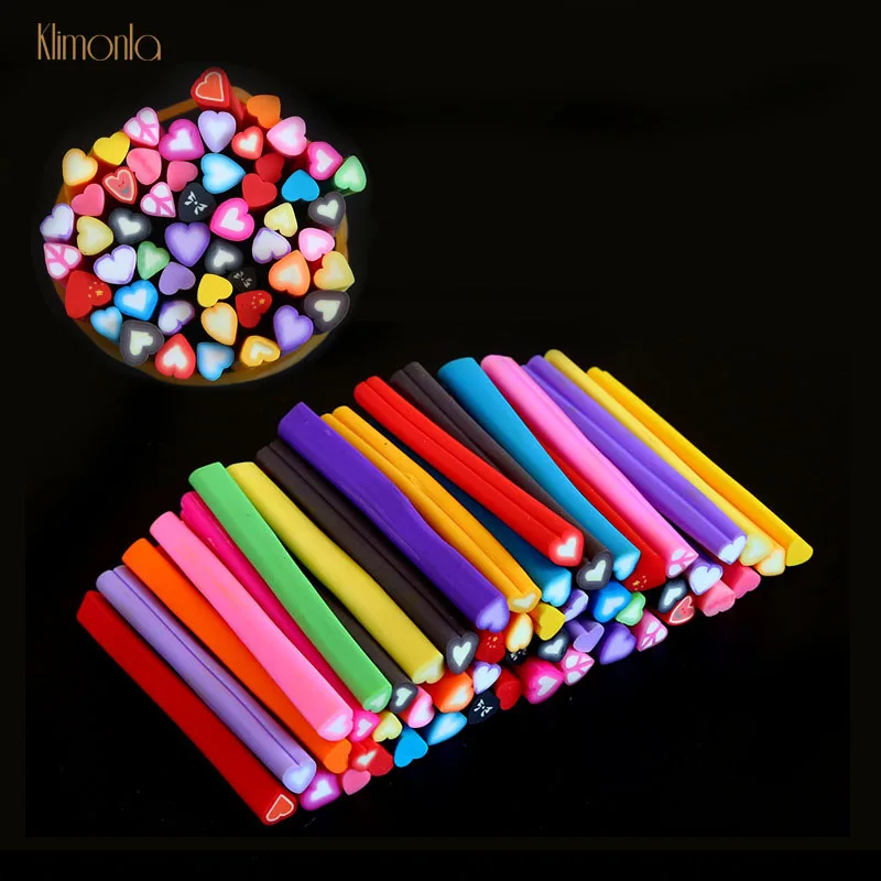 50pcs/set Colorful Soft Pottery Decorative Fruit Heart Animal Strips DIY Slime Nail Art Decorations Cute Soft Clay For Manicure
50pcs/set Colorful Soft Pottery Decorative Fruit Heart Animal Strips DIY Slime Nail Art Decorations Cute Soft Clay For Manicure