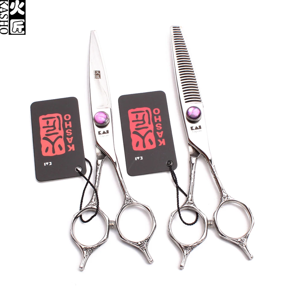 6" JP 440C Kasho Animal Scissors Straight Shears Thinninng Shears Pets Scissors Dogs Shears Professional Grooming Scissors H9018
6" JP 440C Kasho Animal Scissors Straight Shears Thinninng Shears Pets Scissors Dogs Shears Professional Grooming Scissors H9018