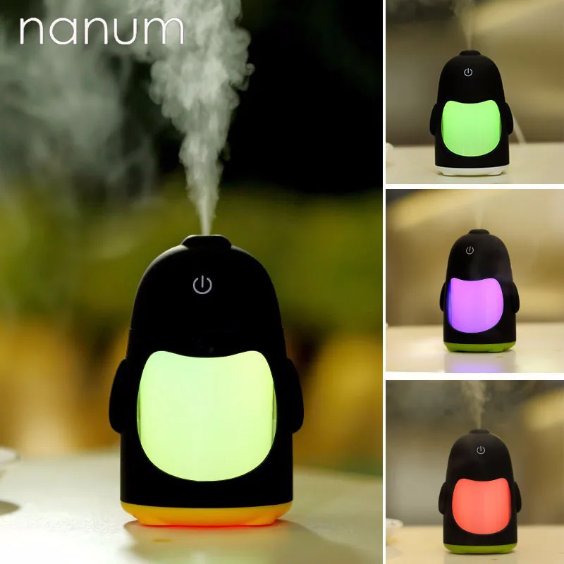 Car air freshener Penguin Humidifier 150ML Ultrasonic USB Portable LED Light Office Home Air Purifier Essential Oil Diffuser
Car air freshener Penguin Humidifier 150ML Ultrasonic USB Portable LED Light Office Home Air Purifier Essential Oil Diffuser