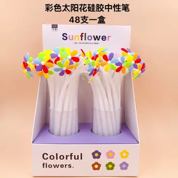 48 pcs Kawaii Gel Pens Colored sun flower black gel ink pens pens for writing Cute stationery office school supplies 0.5mm
48 pcs Kawaii Gel Pens Colored sun flower black gel ink pens pens for writing Cute stationery office school supplies 0.5mm