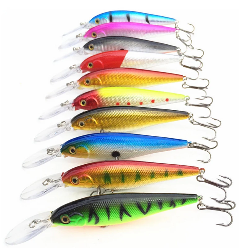10Pcs/lot Fishing Lure Deep Swim Hard Bait Fish Tackle 11CM 10.5G Float Minnow Fishing Wobbler Japan Pesca Crankbait
10Pcs/lot Fishing Lure Deep Swim Hard Bait Fish Tackle 11CM 10.5G Float Minnow Fishing Wobbler Japan Pesca Crankbait