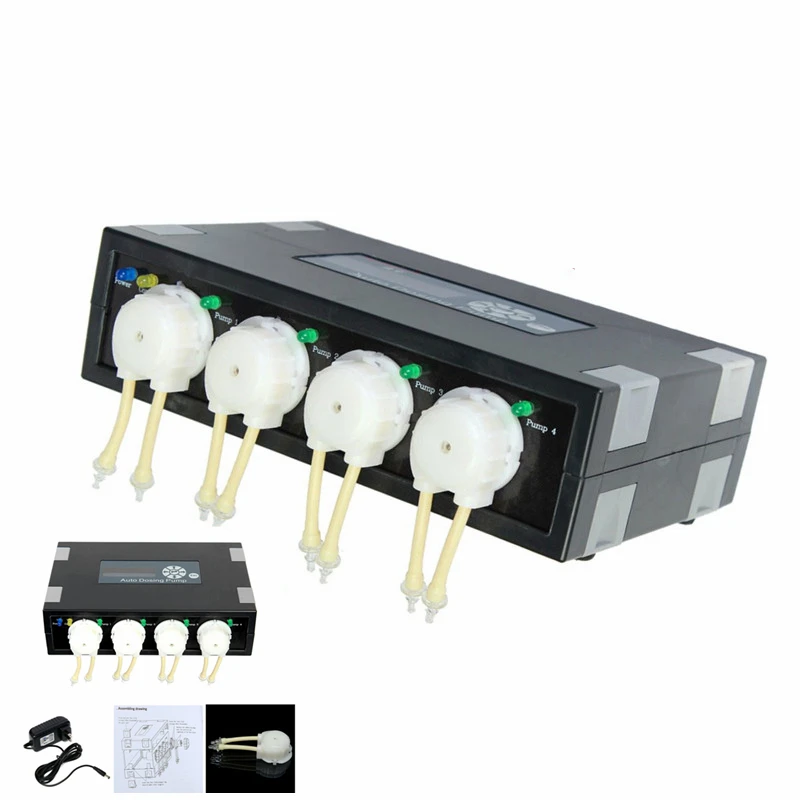Automatic Dosing Pump Auto Aquarium Doser Pump For Marine Seawater Coral Reef Fish Tank 4 Main Pump And 2 Slave Pump
Automatic Dosing Pump Auto Aquarium Doser Pump For Marine Seawater Coral Reef Fish Tank 4 Main Pump And 2 Slave Pump