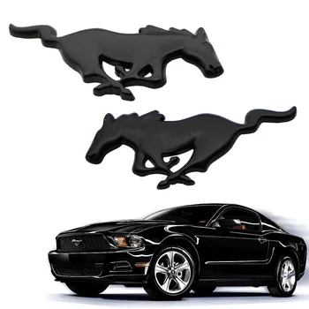 Pair 3D Black Horse Car Styling Auto Aluminium Alloy Emblem Badge Stickers for Ford Mustang Universal
Pair 3D Black Horse Car Styling Auto Aluminium Alloy Emblem Badge Stickers for Ford Mustang Universal