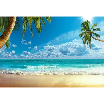Hawaiian Style Photography Background Green Palm Trees Blue Sky With Bright Sunlight Clear Water Backdrop For Photo Booth Props
Hawaiian Style Photography Background Green Palm Trees Blue Sky With Bright Sunlight Clear Water Backdrop For Photo Booth Props