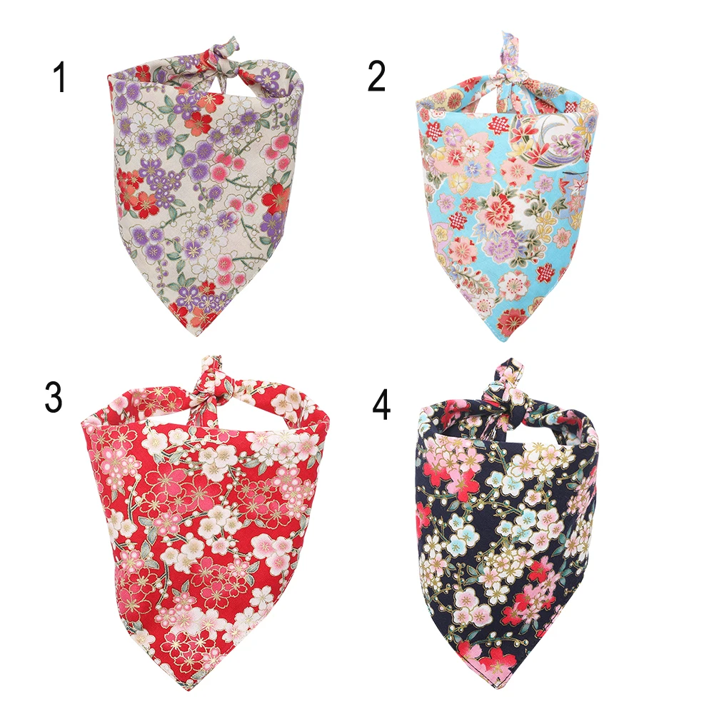 4 Colors 100% Cotton Handmade Personalized Dog Bandanas Triangular Bibs Scarf Accessories Japanese Style Size S L 
4 Colors 100% Cotton Handmade Personalized Dog Bandanas Triangular Bibs Scarf Accessories Japanese Style Size S L