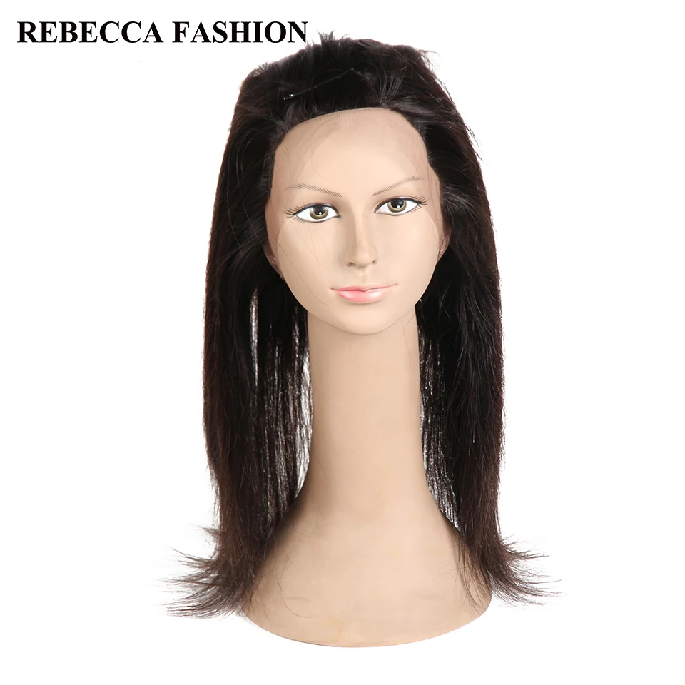Rebecca 360 кружевная Фронтальная застежка с детскими волосами малазийские волосы