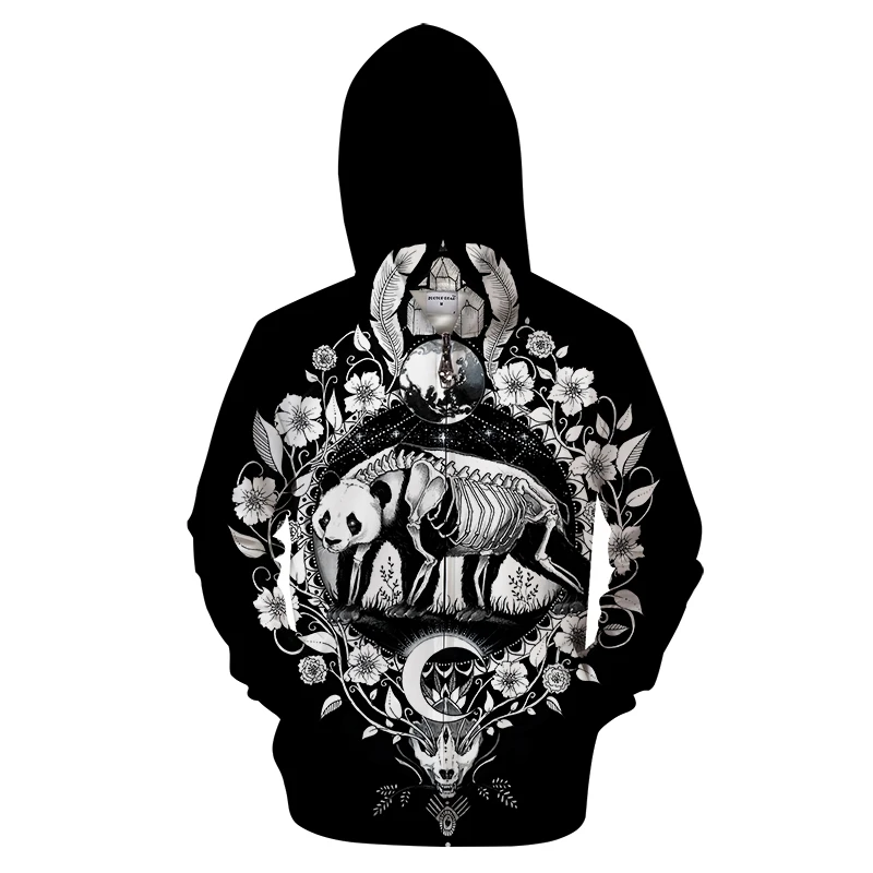 Autumn & Winter Casual Sweatshirt Loose Men's Zipper Shirt Comfortable Fashion 3D Panda Skeleton Print Hooded Cardigan
Autumn & Winter Casual Sweatshirt Loose Men's Zipper Shirt Comfortable Fashion 3D Panda Skeleton Print Hooded Cardigan