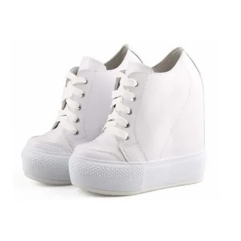 High Quality Women Invisible Height Increasing 16 Cm Lace Up Casual Shoes Split Leather Platform Ultra High Hidden Wedges Shoes
High Quality Women Invisible Height Increasing 16 Cm Lace Up Casual Shoes Split Leather Platform Ultra High Hidden Wedges Shoes