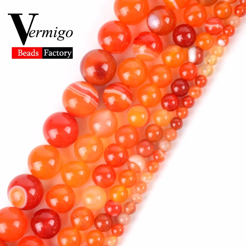 Natural Stone Beads Orange Stripe Agates Round Loose Spacer Beads For Jewelry Making 4 6 8 10 12mm Diy Bracelet Accessories 15"
Natural Stone Beads Orange Stripe Agates Round Loose Spacer Beads For Jewelry Making 4 6 8 10 12mm Diy Bracelet Accessories 15"