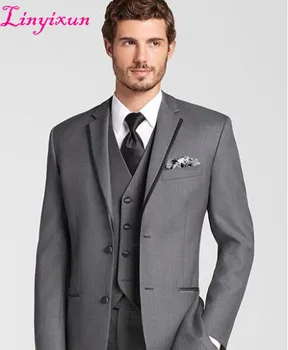 Linyixun New Fashion Gray Mens Dinner Party Prom Suits Groom Tuxedos Groomsmen Wedding Blazer Suits
Linyixun New Fashion Gray Mens Dinner Party Prom Suits Groom Tuxedos Groomsmen Wedding Blazer Suits