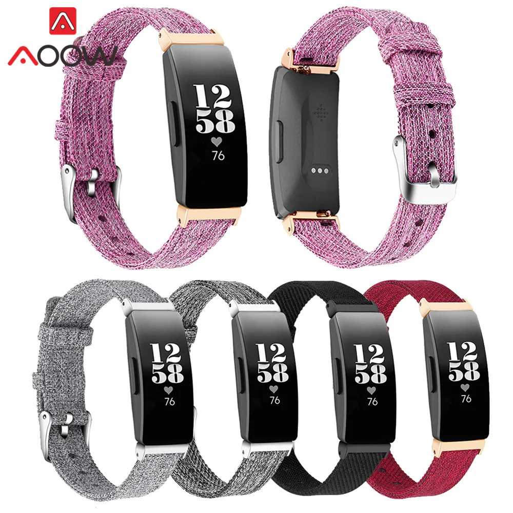 Nylon Canvas Woven Fabric Watchband for Fitbit inspire / inspire HR Smart Watch Red Replacement Bracelet Strap Band Accessories
Nylon Canvas Woven Fabric Watchband for Fitbit inspire / inspire HR Smart Watch Red Replacement Bracelet Strap Band Accessories