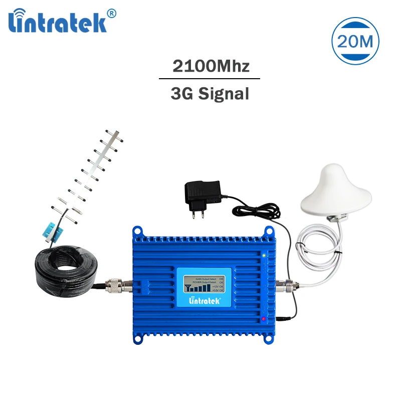 Lintratek 3G Signal Booster 2100Mhz Repeater 3G 70dB AGC Signal Amplifier 2100 Repeater UMTS Band 1 WCDMA 70dB Amplifier Kit #49
Lintratek 3G Signal Booster 2100Mhz Repeater 3G 70dB AGC Signal Amplifier 2100 Repeater UMTS Band 1 WCDMA 70dB Amplifier Kit #49