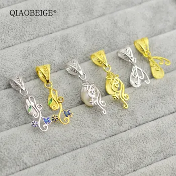 QIAOBEIGE leaf style 925 sterling silver pendant pearl necklace Settings Pendant Findings Pendant Mountings Women Accessories
QIAOBEIGE leaf style 925 sterling silver pendant pearl necklace Settings Pendant Findings Pendant Mountings Women Accessories