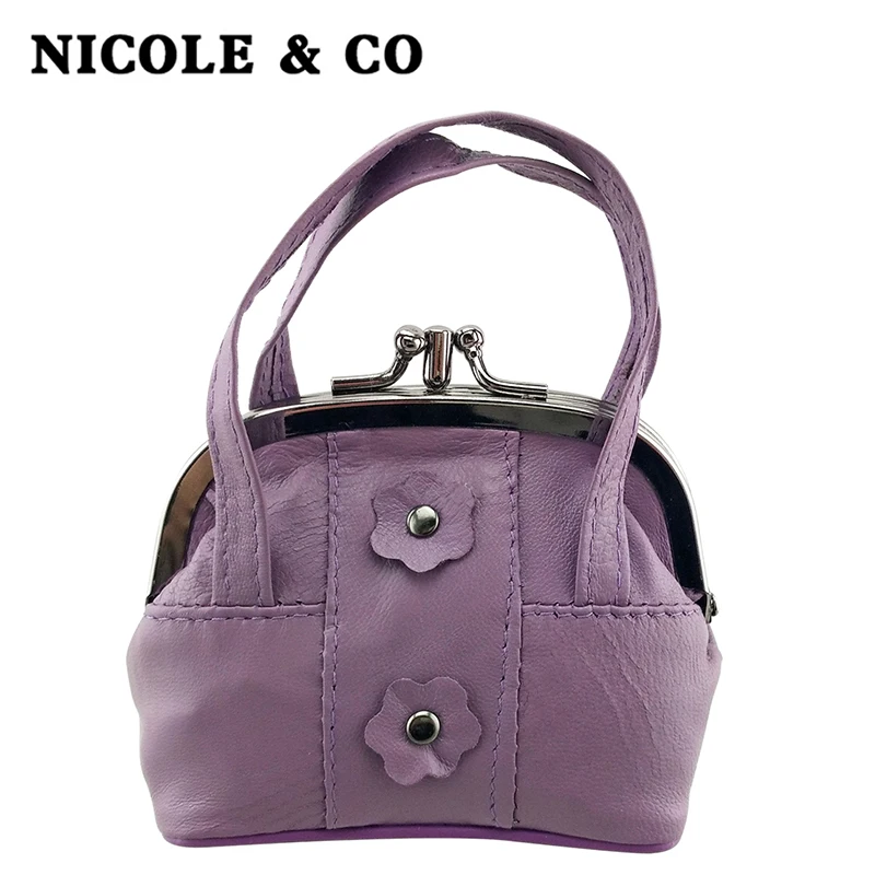NICOLE & CO Genuine Leather Coin Purse Women Wallets Flower Design Girls Small Purse Metal Frame Cash Card Coin Wallet Bag
NICOLE & CO Genuine Leather Coin Purse Women Wallets Flower Design Girls Small Purse Metal Frame Cash Card Coin Wallet Bag