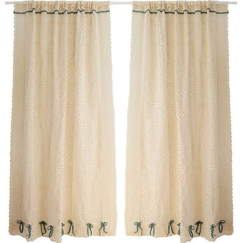 American Country Style Beige Crochet With Green Lace /Bow-knot Curtain Home Decorative Partition Curtain Multi-size
American Country Style Beige Crochet With Green Lace /Bow-knot Curtain Home Decorative Partition Curtain Multi-size