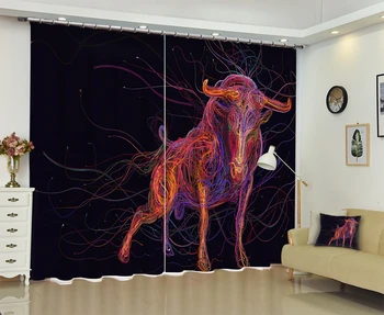 Cattle print Modern Luxury Black 3D Blackout Window Curtain Drapes For Living room Bed room Hotel Wall Tapestry Cortinas
Cattle print Modern Luxury Black 3D Blackout Window Curtain Drapes For Living room Bed room Hotel Wall Tapestry Cortinas