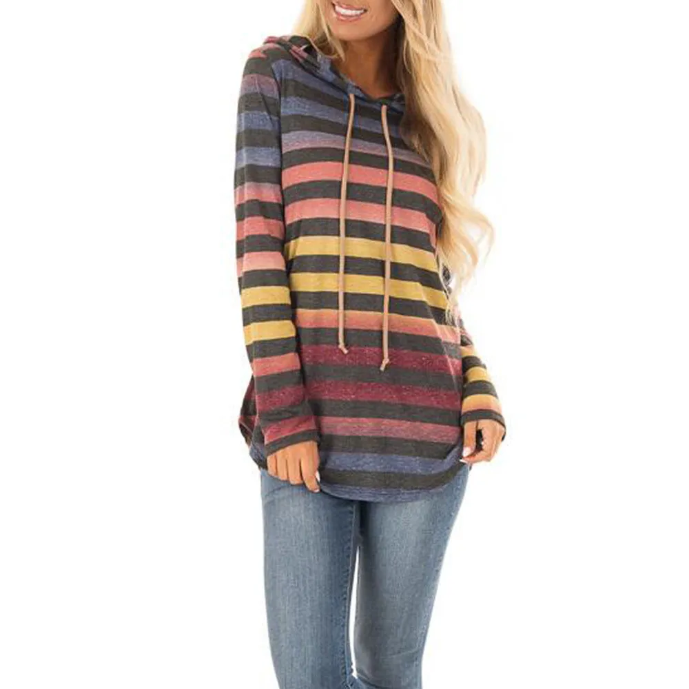 2018 New Fashion Stripe Print Hoodies Women Sweatshirts Clothings Polyester Female Long Sleeve Tops Sweet Pullovers Plus
2018 New Fashion Stripe Print Hoodies Women Sweatshirts Clothings Polyester Female Long Sleeve Tops Sweet Pullovers Plus